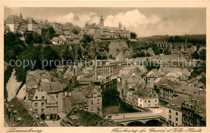 Luxembourg  Luxemburg Faubourg du Grund et Ville Haute