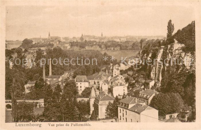 Luxembourg  Luxemburg Vue prise de Pullermuehle