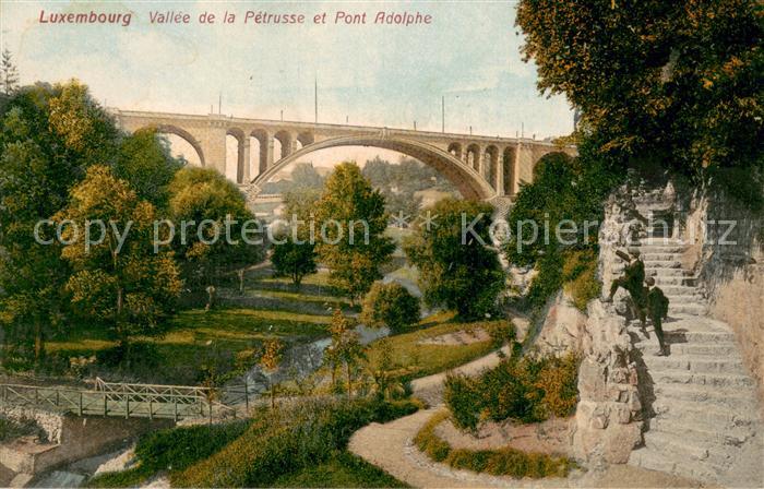 Luxembourg  Luxemburg Vallee de la Petrusse et Pont Adolphe