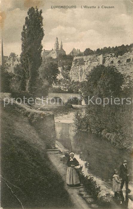 Luxembourg  Luxemburg Alzette a Clausen