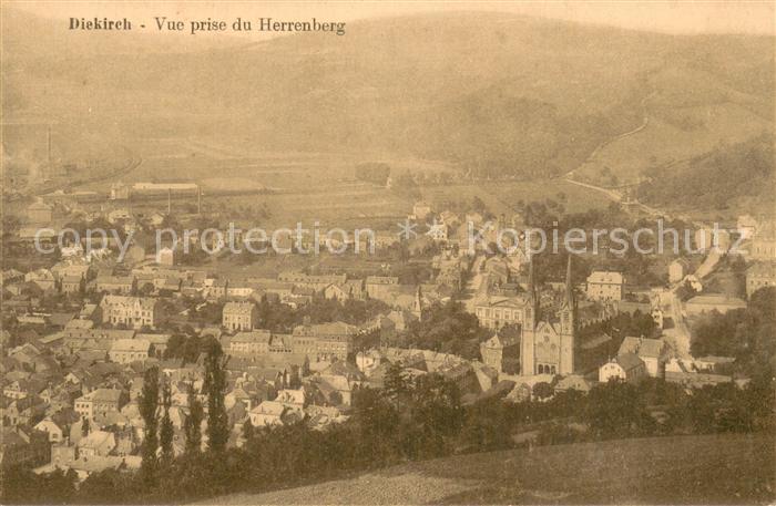 Diekirch Luxembourg Vue prise du Herrenberg