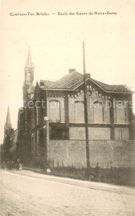 Comines 59 Ten Brieles Ecole des Soeurs de Notre Dame