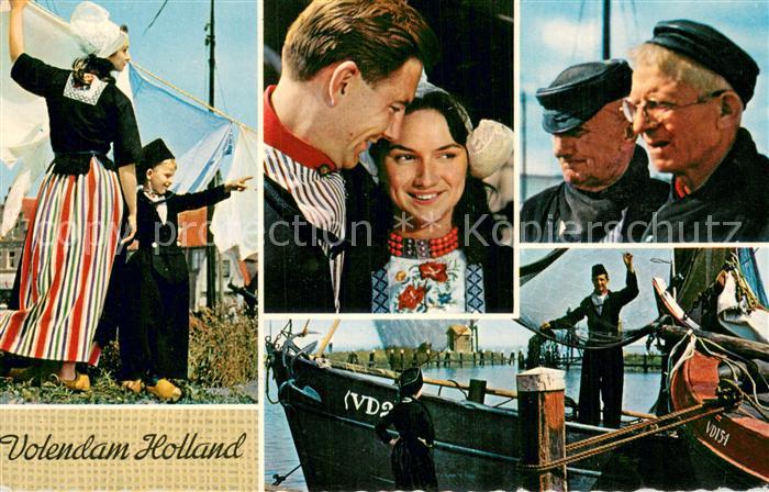 Volendam Trachten Fischerboot Fischer