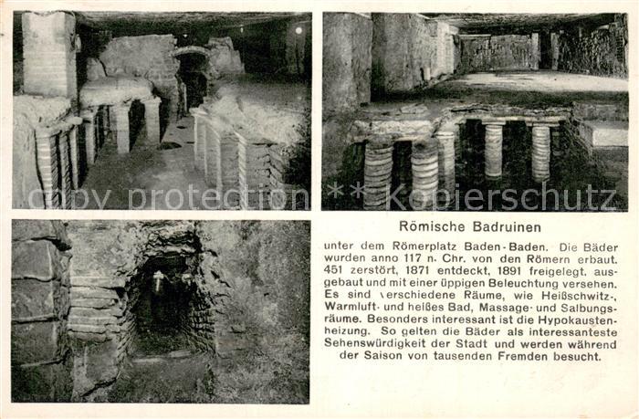 BADEN-BADEN BW Roemische Badruinen