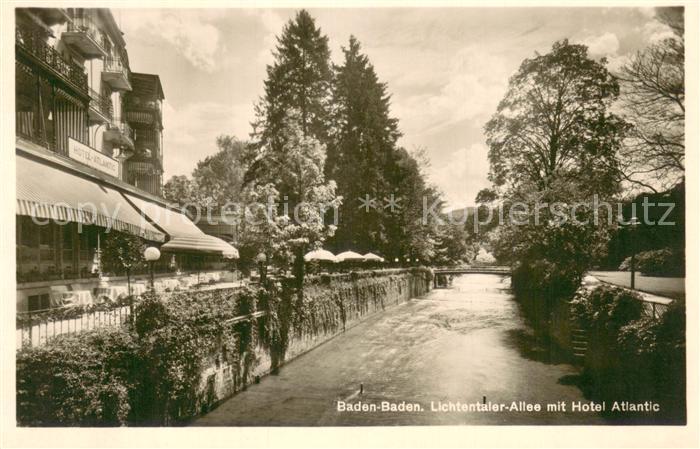 BADEN-BADEN BW Lichtentaler Allee mit Hotel Atlantic