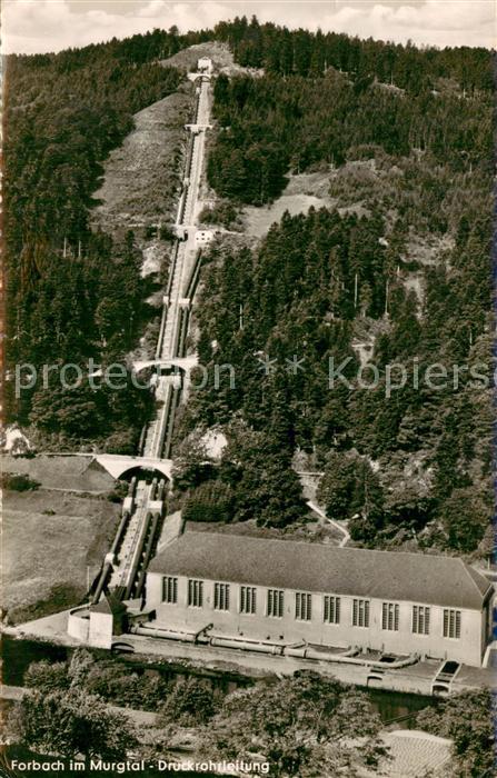 Forbach Baden Schwarzenbachtalsperre Druckrohrleitung