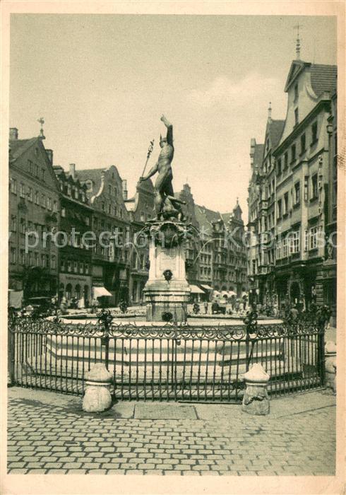 Augsburg Merkurbrunnen in der Maximilianstrasse