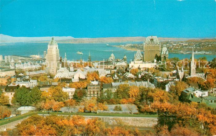 Quebec Canada Quebec City with Isle of Orleans