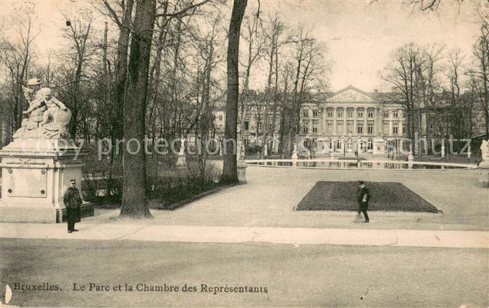 Bruxelles Bruessel Le Parc et la Chambre des Representants