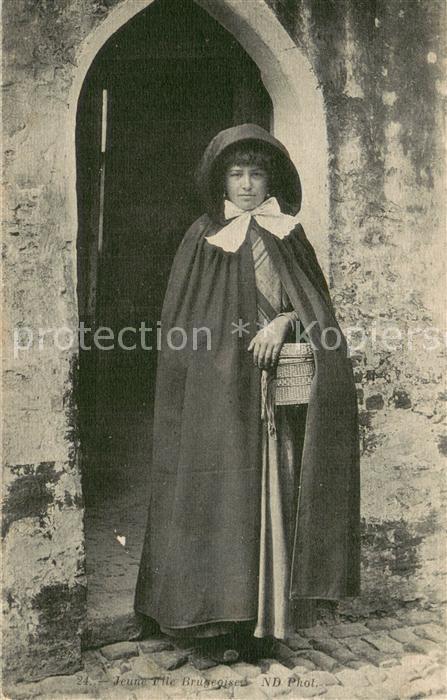 Brugge Bruges Flandern Jeune Fille Brugeoise
