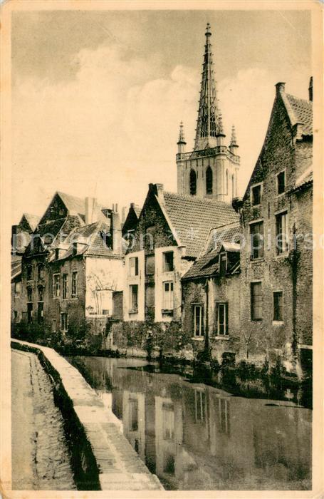 Louvain Flandre La Dyle et la Tour de St-Gertrude