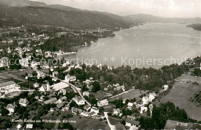 Velden  Woerthersee AT Fliegeraufnahme Panorama