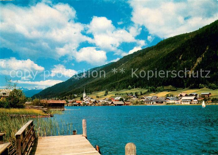 Techendorf Weissensee Kaernten AT Panorama m. See