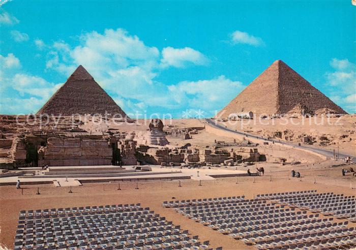 Giza Gizeh Egypt Shpinx u. Pyramiden
