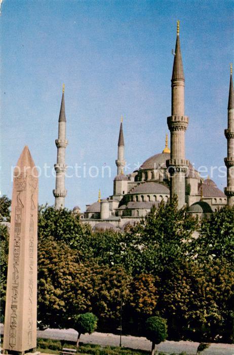 Istanbul Constantinopel TK Sultanahmermosque u. d. Obelisk