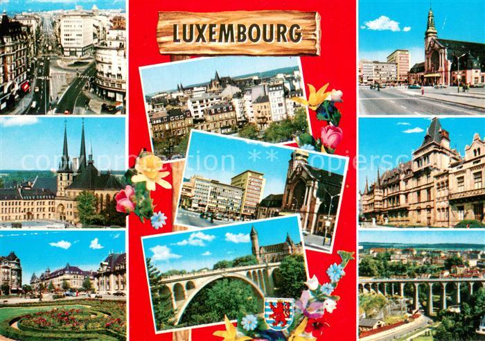 Luxembourg  Luxemburg Teilansichten d. hist. Gebaeude