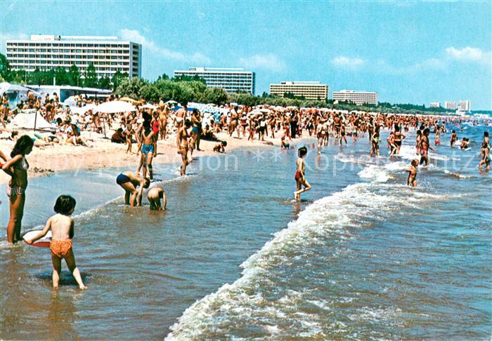 Mamaia Strand-Ansicht m. Touristen
