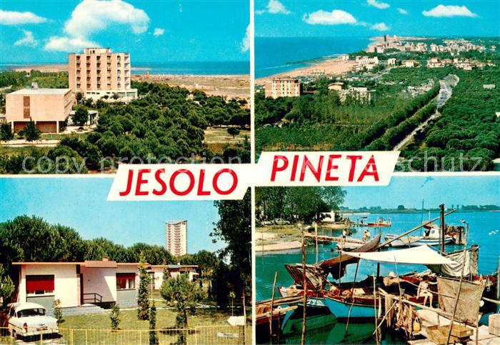 Jesolo Pineta Teilansichten Kueste - Hafen