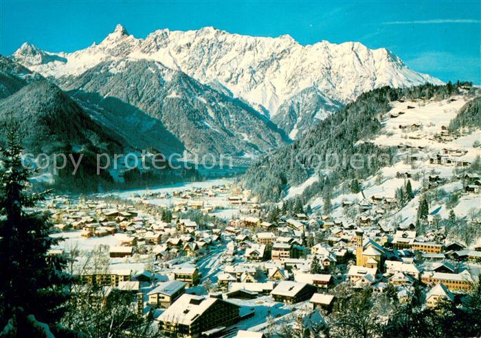 Schruns Vorarlberg Totalansicht m. Zimba u. Vandanser Steinwaende