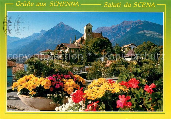 Schenna Meran Teilasnicht m. Kirche