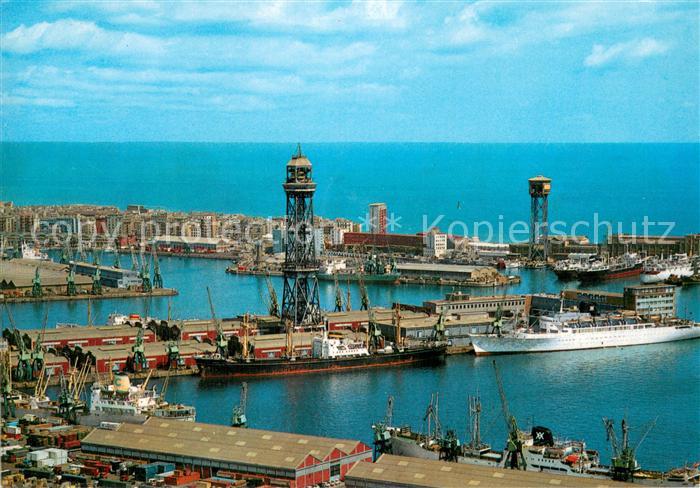 Barcelona Cataluna Hafen-Ansicht