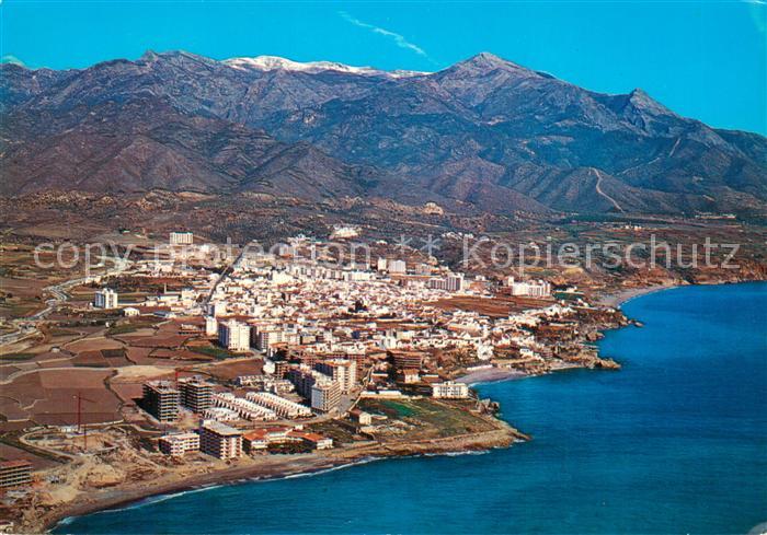 Nerja Costa del Sol ES Fliegeraufnahme Sierra Almijara y vista general