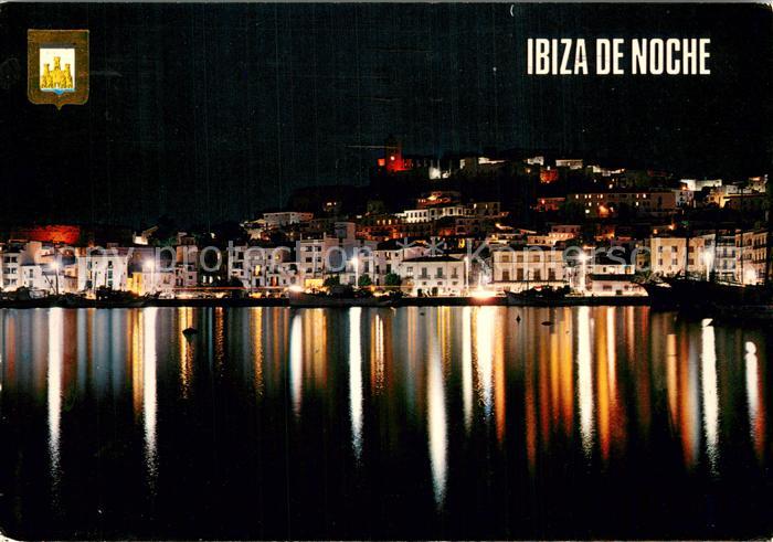 Ibiza Islas Baleares Bei Nacht