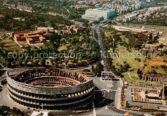 Roma Lido Fliegeraufnahme Kolosseum