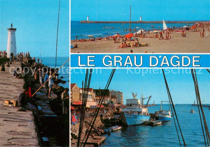 Le Grau d Agd 34 Strand-Ansicht - Angel-Partie