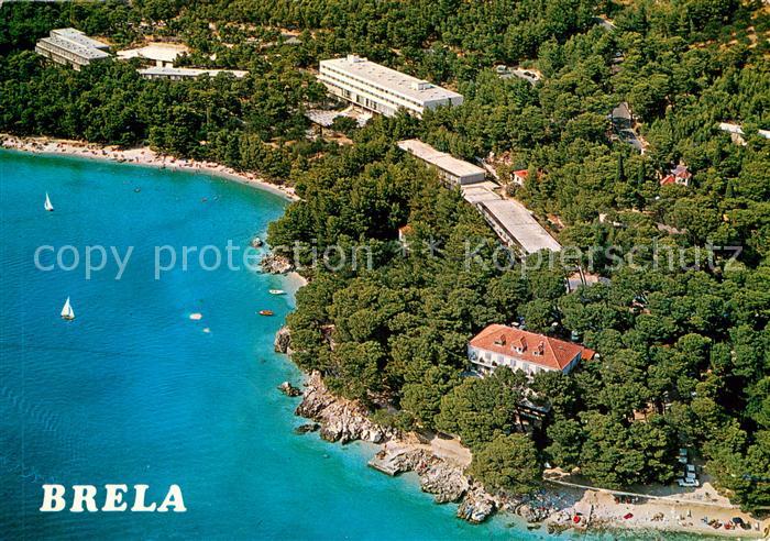 Brela Croatia Fliegeraufnahme Kuestenansicht