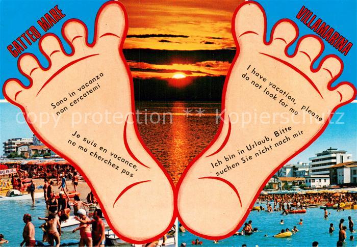 Gatteo Mare IT Sonnenuntergang u. Strandpartien