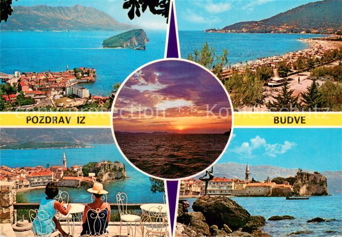 Budva Montenegro Panorama Strand u. Stadt