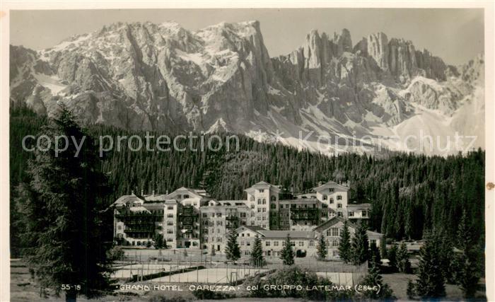 Carezza Catinaccio Trentino IT Grand Hotel Carrezza col Gruppo Latemar