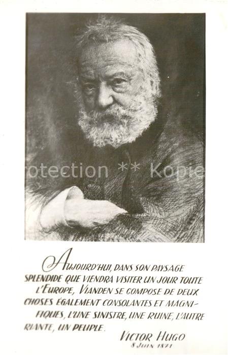 Vianden Luxembourg Victor Hugo Portrait