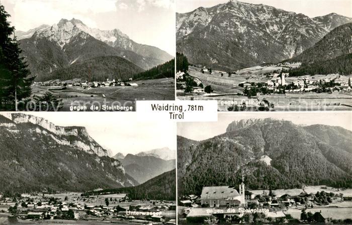 Waidring Tirol AT Steinberge Fellhorn Unterwasser Steinplatte