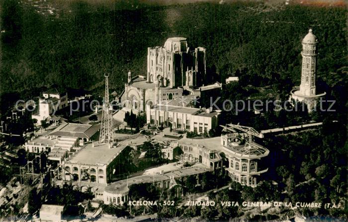 Barcelona Cataluna Tibidabo vista general de la Cumbre