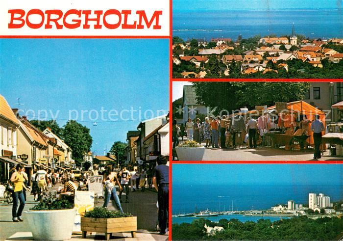 Borgholm Strassenpartie Panorama Bazar Seepartie