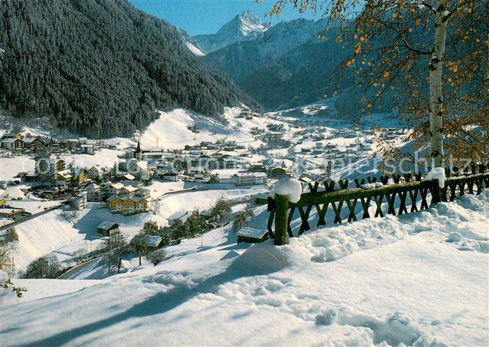 Gaschurn Vorarlberg Winterpanorama mit Valluela