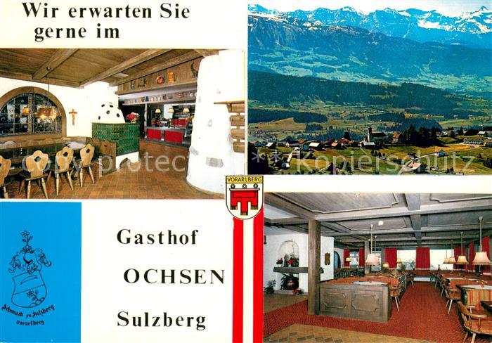 Sulzberg Vorarlberg Gasthof Ochsen Gastraeume Fliegeraufnahme