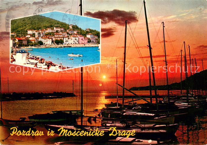 Moscenicka Draga Croatia Panorama Bootshafen
