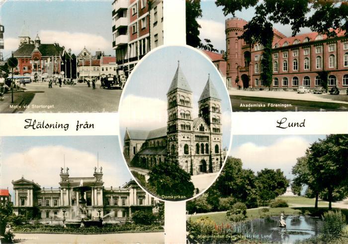 Lund Skane Lan Motiv via Stortorget Akademiska Foreningen Domkyrkan