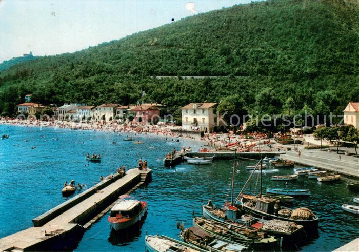 Moscenicka Draga Croatia Panorama Fischerhafen Strand