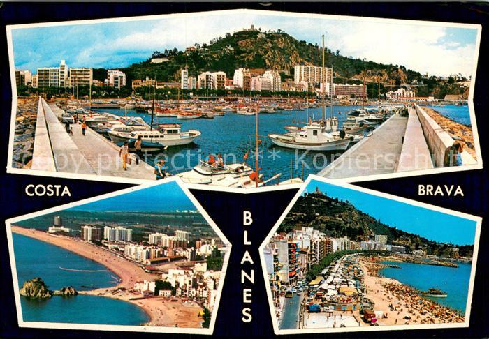 Blanes ES Hafen Strandpartien