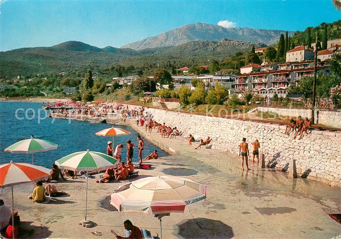 HERCEG NOVI Hercegnovi Montenegro Strandpartie