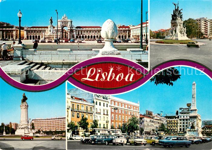Lisboa Schloss Denkmal Monument Teilansichten