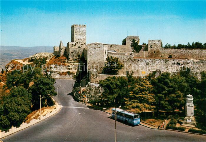 Enna Sicilia Il Castello di Lombardia dalle Venti Torri e Torre Pisana