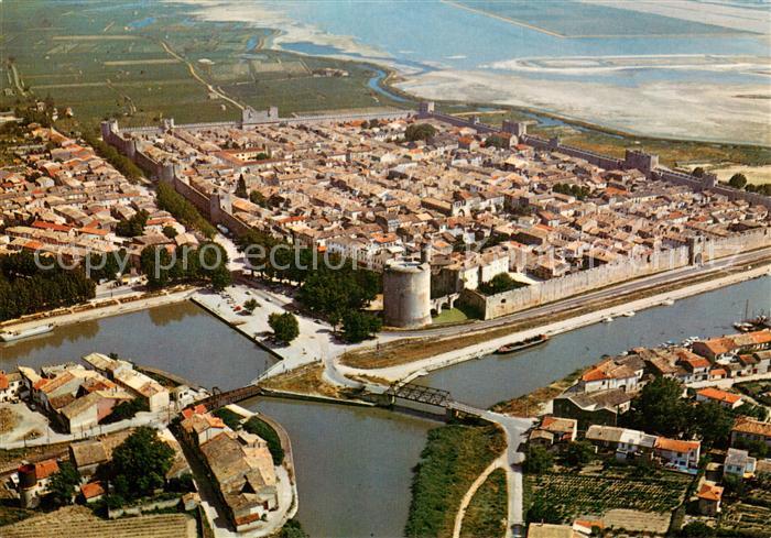 Aigues-Mortes 30 La Ville du Roi Saint Louis Vue aerienne