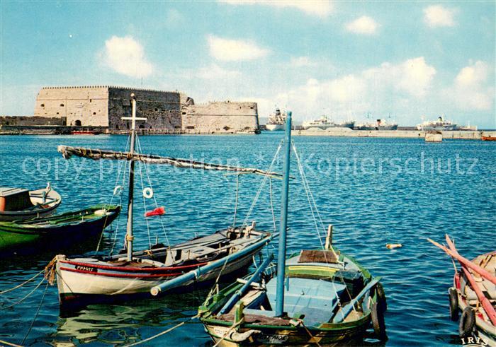 Iraklion Heraklion Crete Der Venediger Hafen
