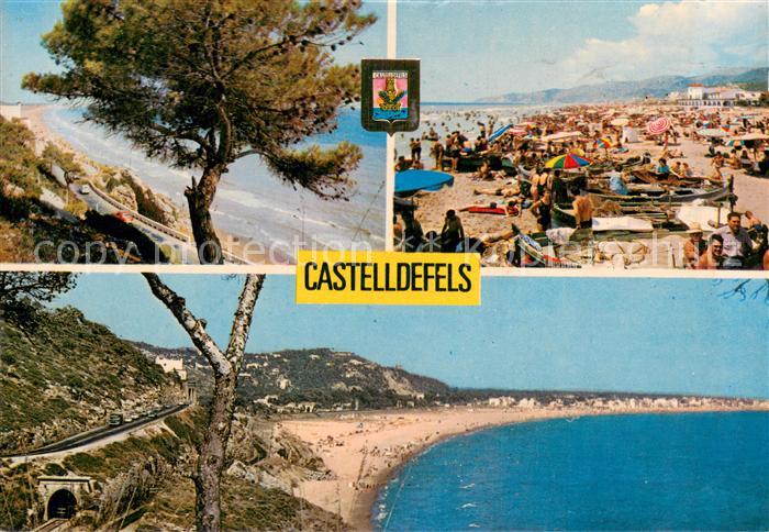 Castelldefels ES Strandpartie Panorama