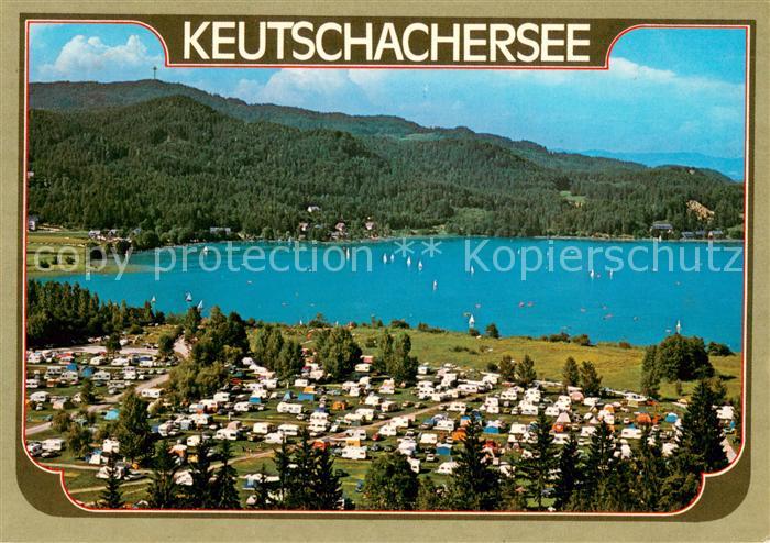 Keutschachersee AT Camping Dobeln am Sueduefer des Sees